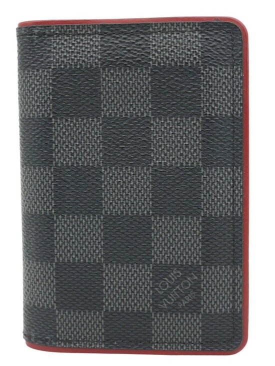 Louis Vuitton Pocket Organiser Damier Graphite Wallet Grey - Picture 1 of 13